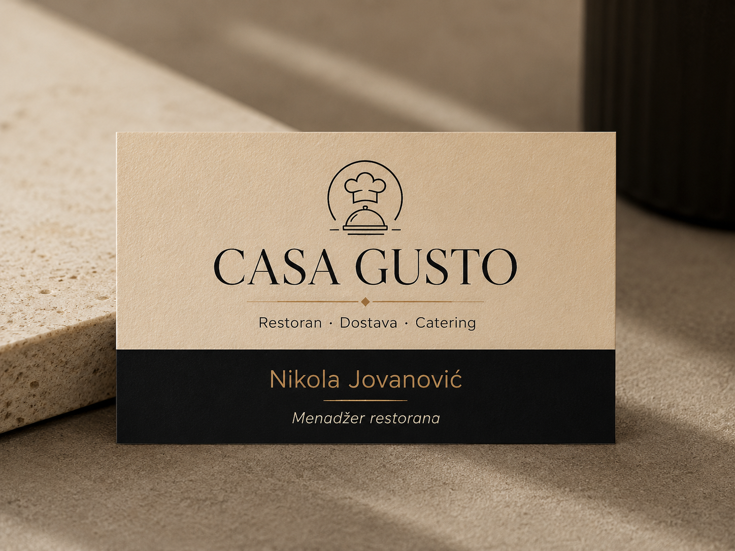 Primer vizitke za restoran i catering