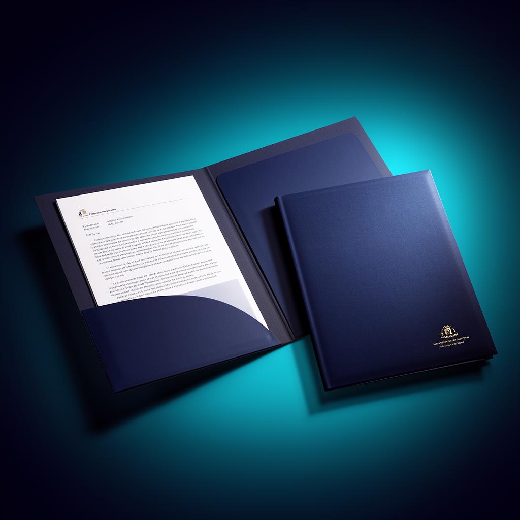 Brendirana poslovna fascikla — mockup, Bari Print Beograd